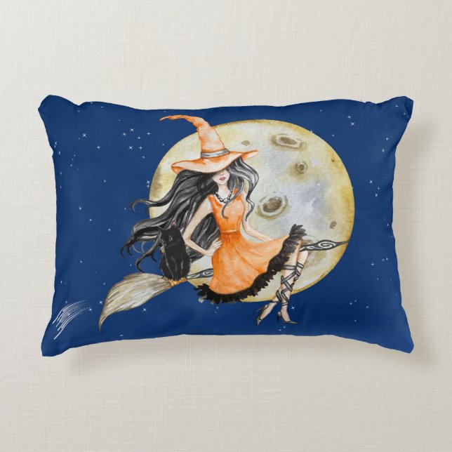 Coussins Décoratifs Accent Coussin, sorcière douce (Devant)