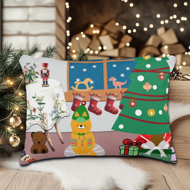 Coussins Décoratifs Accueil pour les vacances Illustration (Créateur téléchargé)