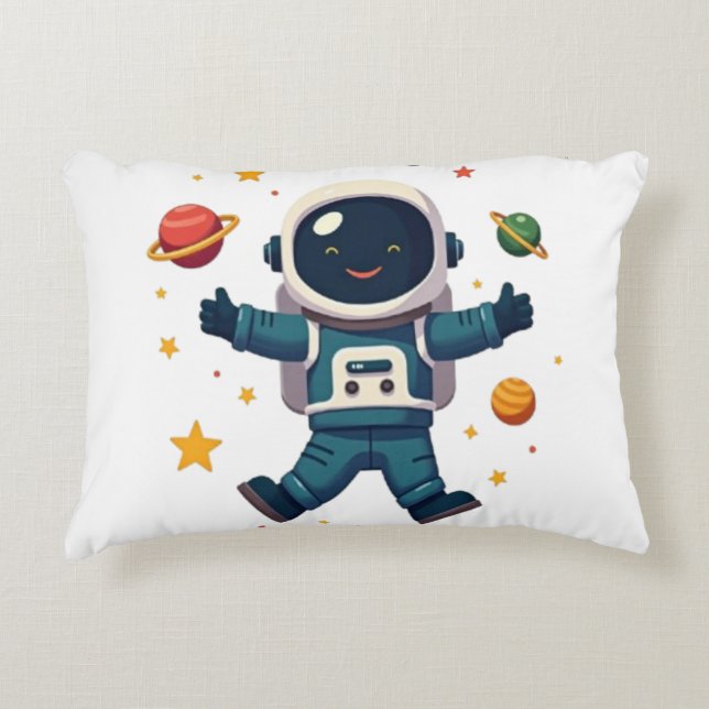 Coussins Décoratifs Adorable astronaute dans l'espace (Devant)