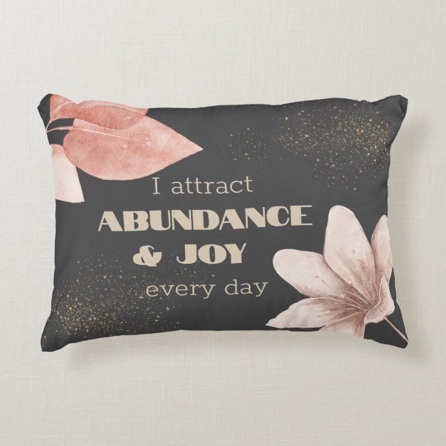 Coussins Décoratifs Affirmation de la manifestation - Personnalisée (Devant)