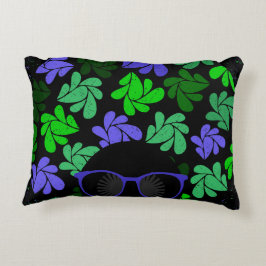 Coussins Décoratifs Afro Diva Vert & Bleu