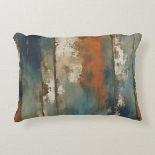 Coussins Décoratifs Agritourisme rustique Turquoise orange beige