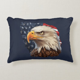 Coussins Décoratifs Aigle à drapeau américain