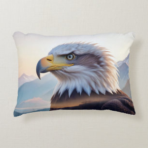 Coussins Décoratifs Aigle Bald Double exposition Nature animale Wilder