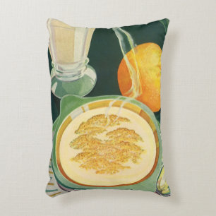 Coussins Décoratifs Aliments de santé vintage, boissons, petit-déjeune