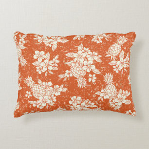Coussins Décoratifs Aloha Spirit : Hibiscus-Ananas Harmonie.