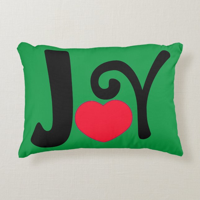 Coussins Décoratifs Amour de joie de vacances de Noël (Devant)