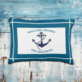 Coussins Décoratifs Ancre de bateau Motif nautique personnalisée