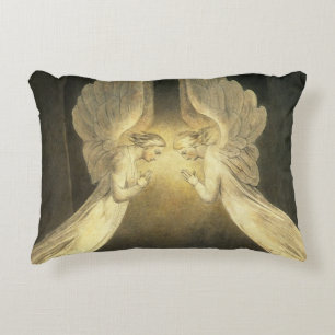 Coussins Décoratifs Anges vintage planant au-dessus de Jésus-Christ