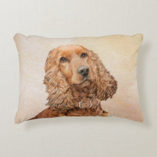 Coussins Décoratifs Anglais Cocker Peinture Espagnole - Art Chien orig