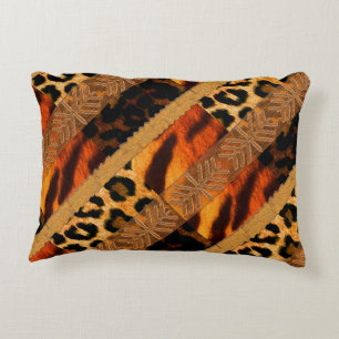 Coussins Décoratifs Animal léopard et tigre