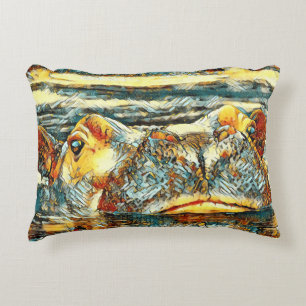 Coussins Décoratifs AnimalArt_Hippo_001