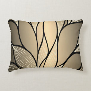 Coussins Décoratifs Antique Gold Creative Leave Motif
