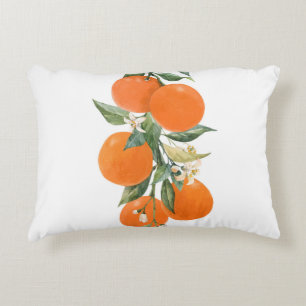 Coussins Décoratifs Aquarelle agrumes citrons orange citron