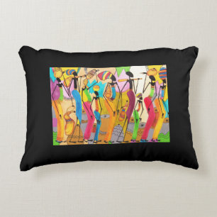 Coussins Décoratifs Aquarelle, Art Africain La Communauté"