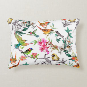Coussins Décoratifs Aquarelle dessinée main sans couture motif avec t