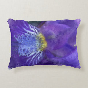 Coussins Décoratifs Aquarelle Iris Flower Purple