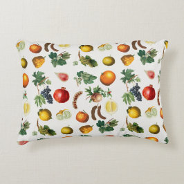 Coussins Décoratifs Aquarelle Motif de fruits méditerranéens