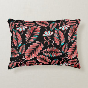 Coussins Décoratifs Aquarelle motif transparent avec arrière - plan de