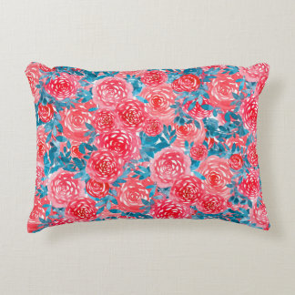 Coussins Décoratifs Aquarelle Rose tapisserie florale