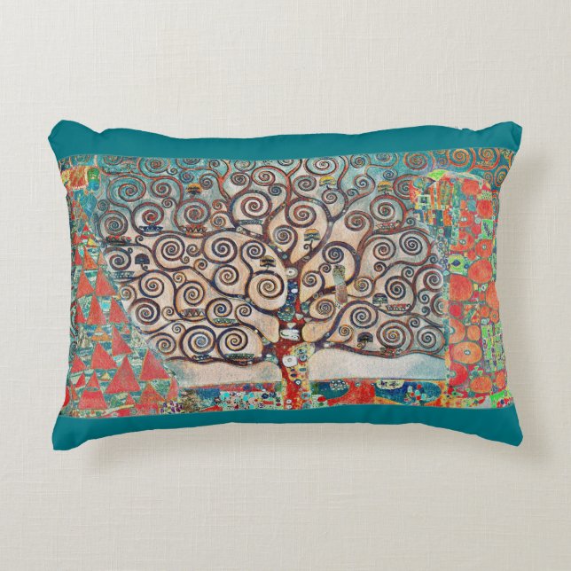 Coussins Décoratifs Arbre de vie avec oiseaux (Devant)