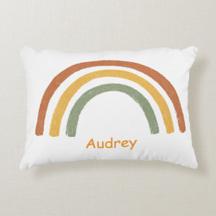 Coussins Décoratifs Arc-en-ciel Neutre Ajouter un nom personnalisé Exc
