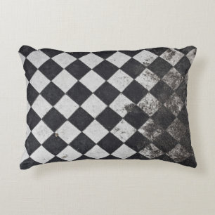 Coussins Décoratifs Arlequin noir et blanc