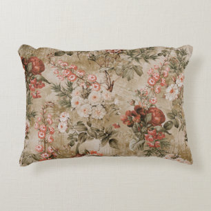 Coussins Décoratifs arrière - plan de fleurs colorées. aquarelle Illus