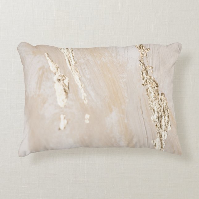 Coussins Décoratifs Arrière - plan d'or neutre (Devant)