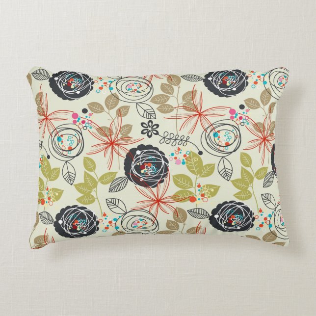 Coussins Décoratifs Arrière - plan floral 2 (Devant)