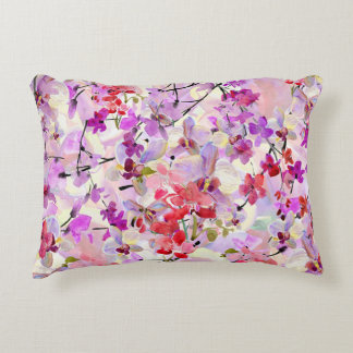 Coussins Décoratifs Arrière - plans d'aquarelle Orchidée-Sakura