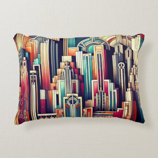 Coussins Décoratifs Art Deco Cityscape