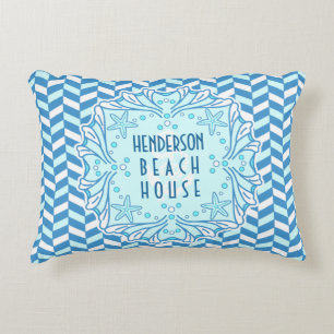 Coussins Décoratifs Art déco Shell de Chambre de plage et coutume en