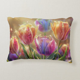 Coussins Décoratifs Art numérique des fleurs de tulipes