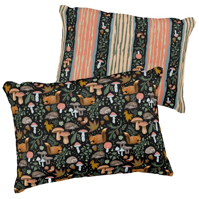 Coussins Décoratifs Automne Forager douillette chaleureuse 2côté (Créateur téléchargé)