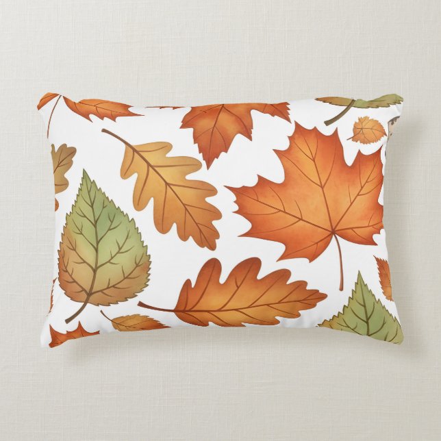 Coussins Décoratifs Autumn Leaf Seamless Pattern (Devant)