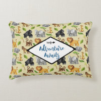 Aventure Attend Safari Jungle Animaux Motif