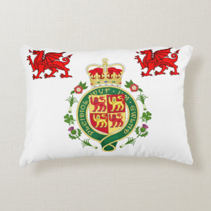 Coussins Décoratifs Badge royal du Pays de Galles