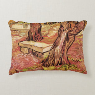 Coussins Décoratifs Banc de pierre de Van Gogh dans le jardin, hôpital