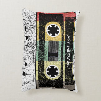 Coussins Décoratifs Bande de mixage de cassette Retro 80s personnalisé