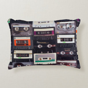 Coussins Décoratifs Bandes audiocassettes analogiques