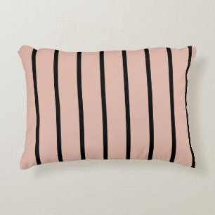 Coussins Décoratifs Bandes roses et noires