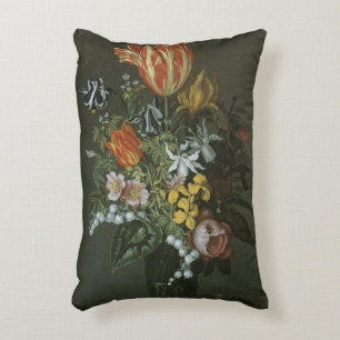 Coussins Décoratifs Baroque Ancien, Nature Morte Fleurie Fleurs dans u