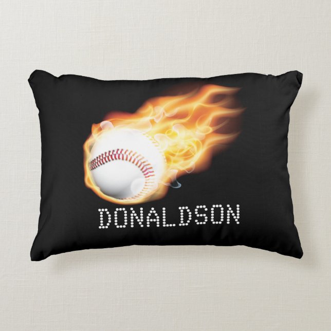 Coussins Décoratifs Baseball personnalisé (Devant)