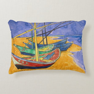 Coussins Décoratifs Bateaux de pêche sur la plage