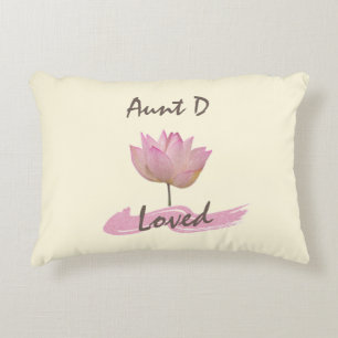 Coussins Décoratifs Belle Fleur de Lotus Rose