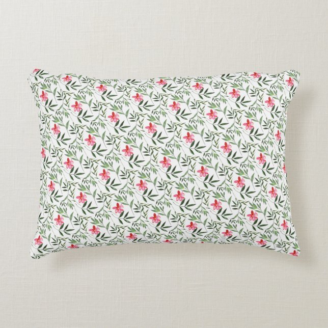 Coussins Décoratifs Belle florale rose (Devant)