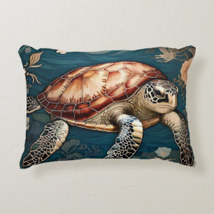 Coussins Décoratifs Belle tortue sous-marine