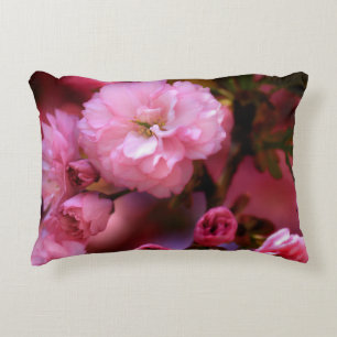 Coussins Décoratifs Belles fleurs de cerisiers rose printemps