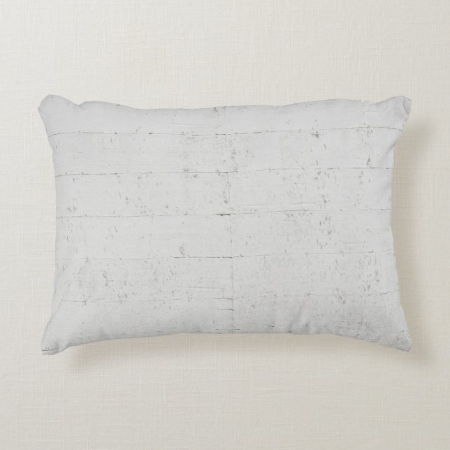 Coussins Décoratifs béton peint blanc (Devant)